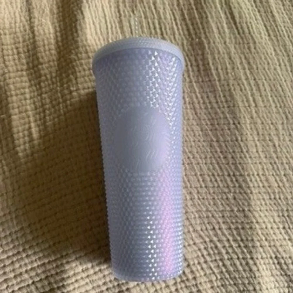 Starbucks 24oz Lavender Iridescent Studded Venti Cold Cup Tumbler w Straw
